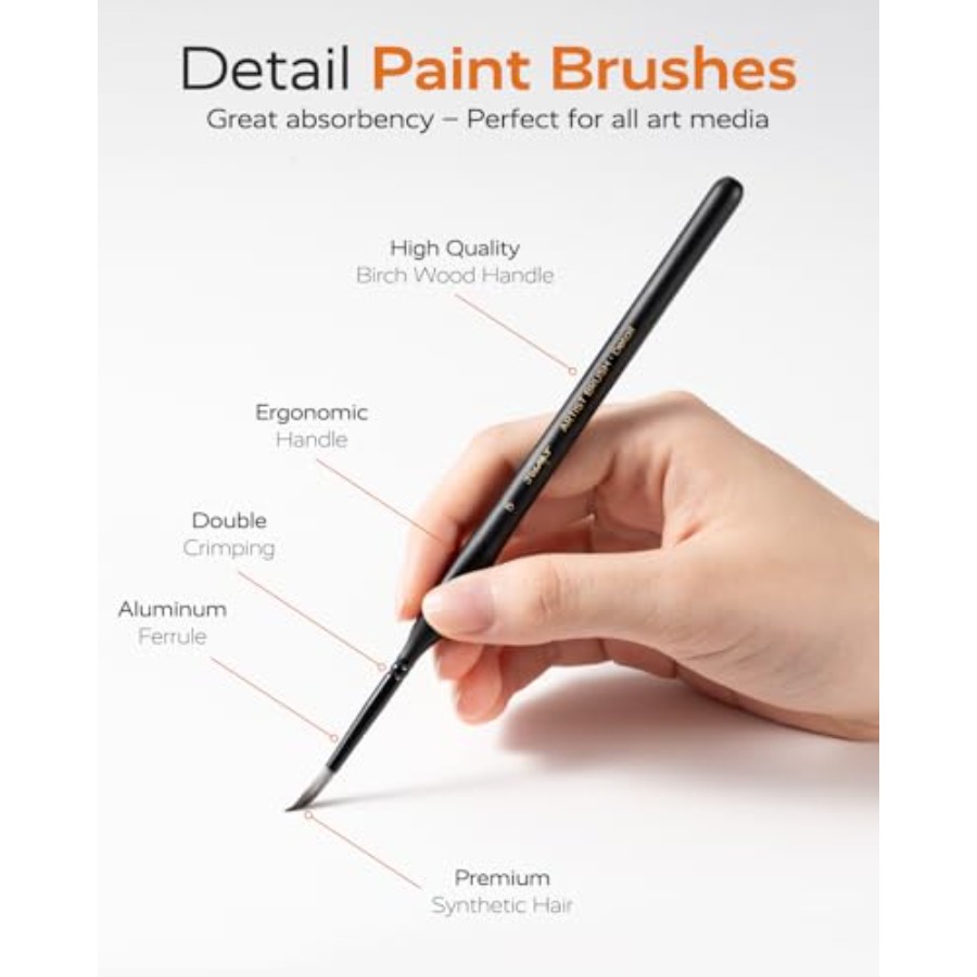 Detail Paint Brushes Set, 12 P - Detailing Brush Set avaliação e preço