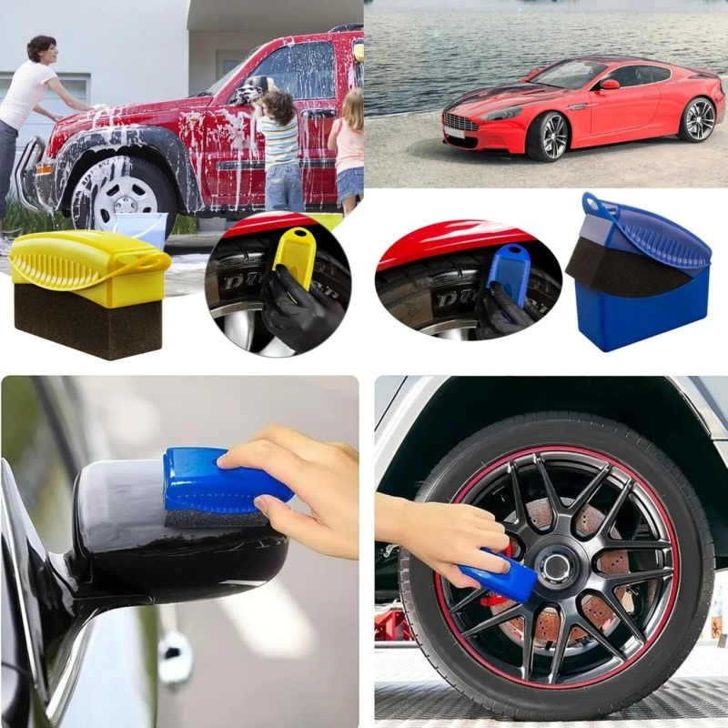 Car Wheel Hub Brush Lidded Pol - Wax Applicator Pad avaliação e preço