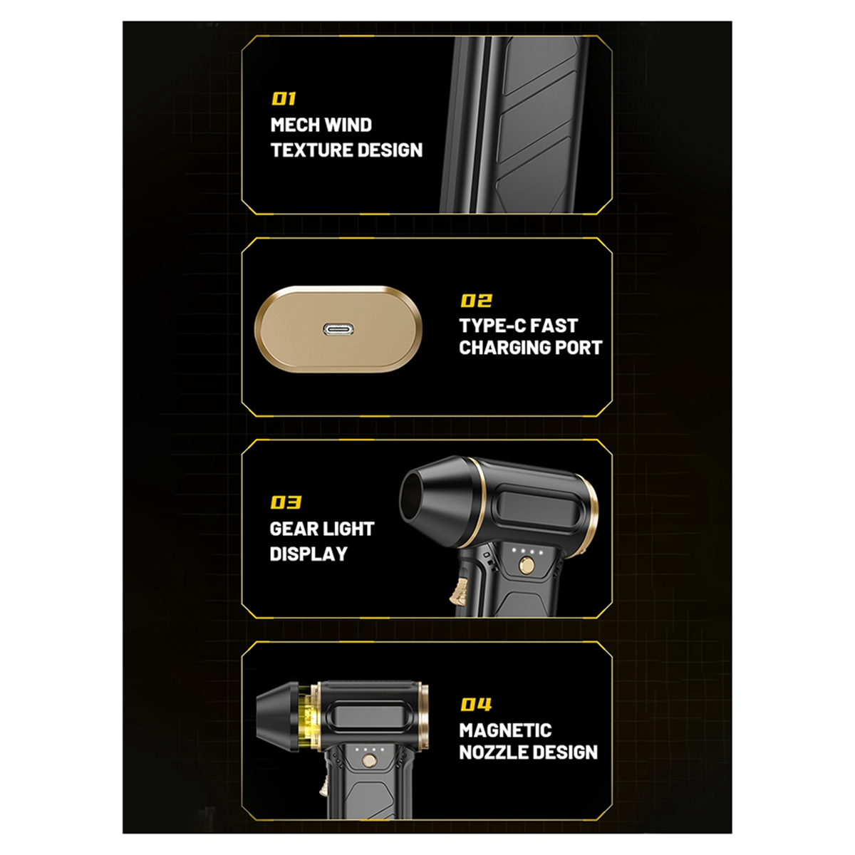 ABNJ 130000RPM Powerful Air Bl - Dryer Car Blower avaliação e preço
