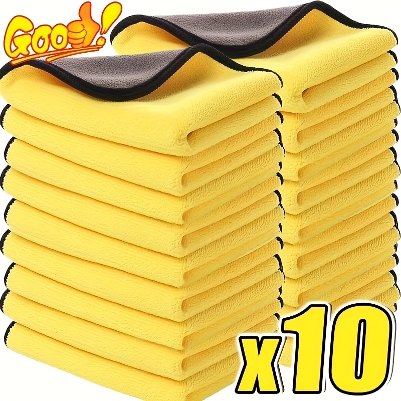 3/5/10Pcs Car Wash Microfiber  - Microfiber Towel Detailing avaliação e preço