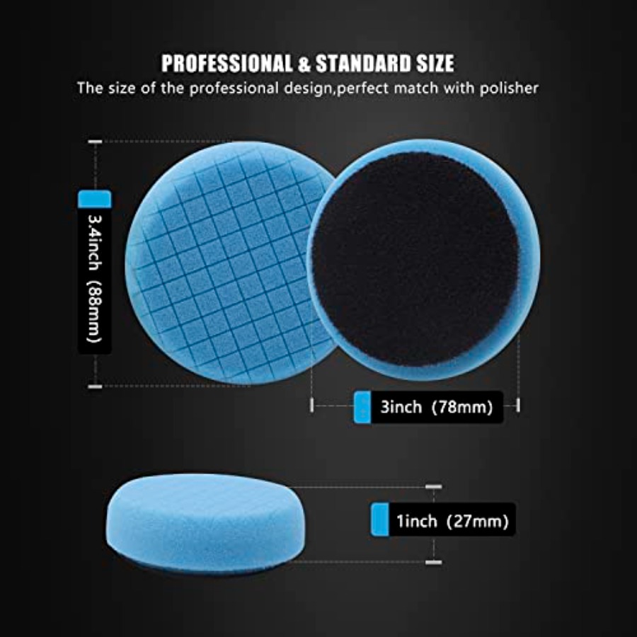 20pcs 3inch 80mm Car Foam Poli - Car Cleaning Brush avaliação e preço