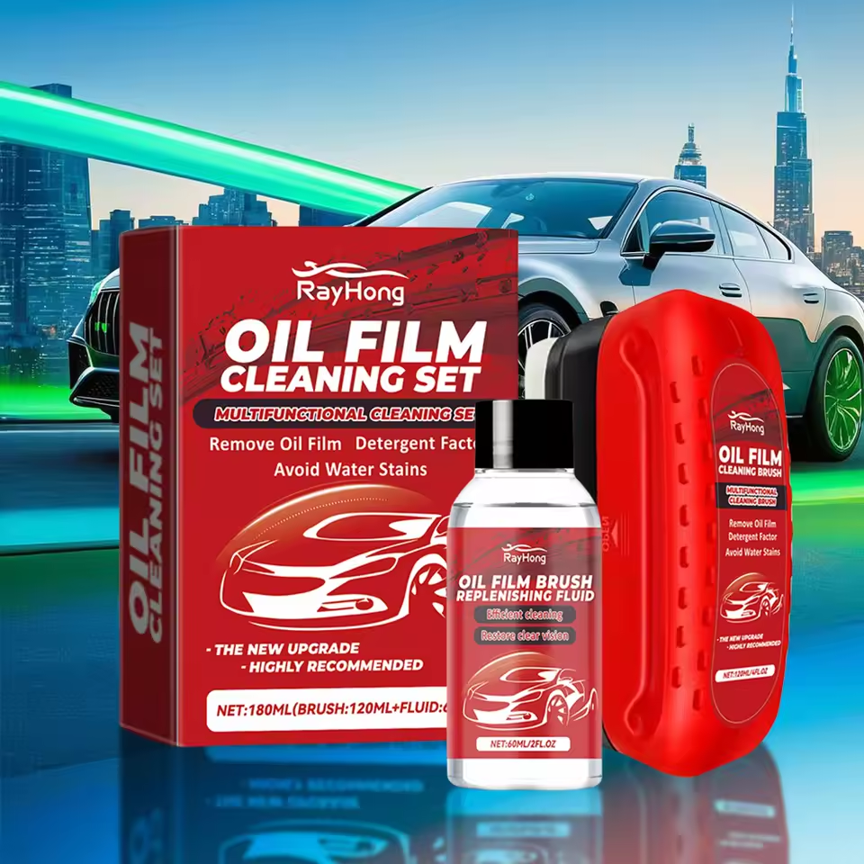 Car Glass Oil Film Remover Gla - Car Cleaning Brush avaliação e preço