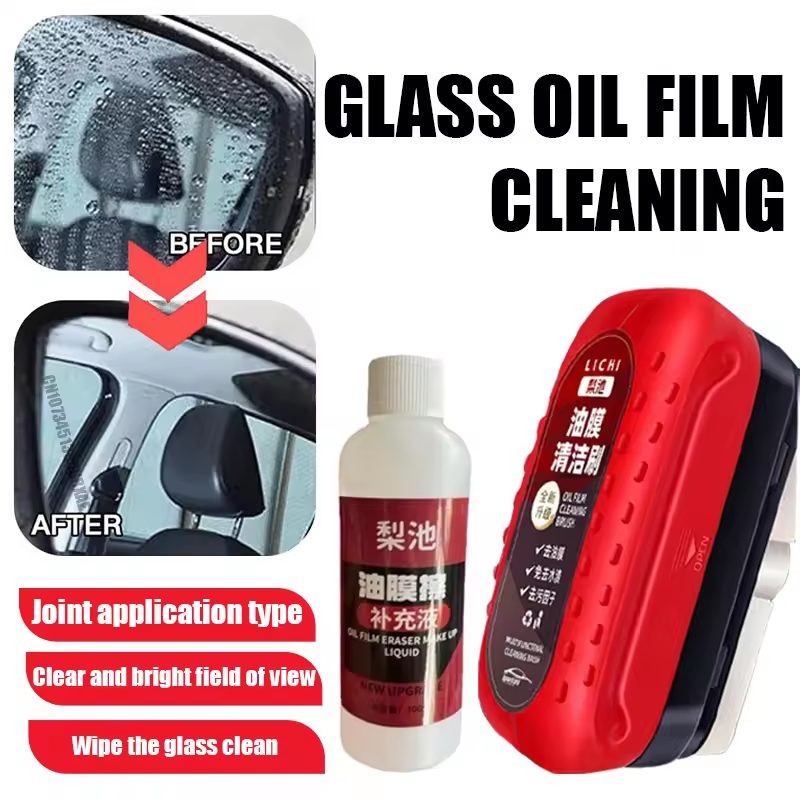 Car Glass Oil Film Remover Gla - Car Cleaning Brush avaliação e preço