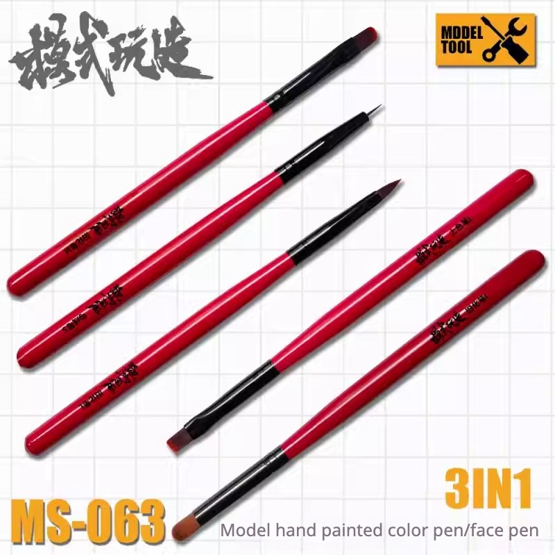 MSWZ MS-063 3-IN-1 Model Hand  - Detailing Brush Set avaliação e preço