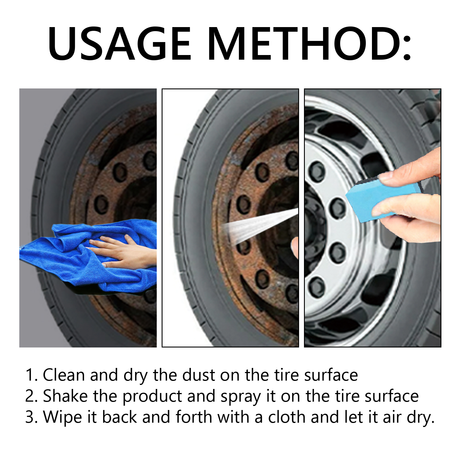 Car Tire Shine Coating Spray C - Tire Shine Spray Sealant avaliação e preço