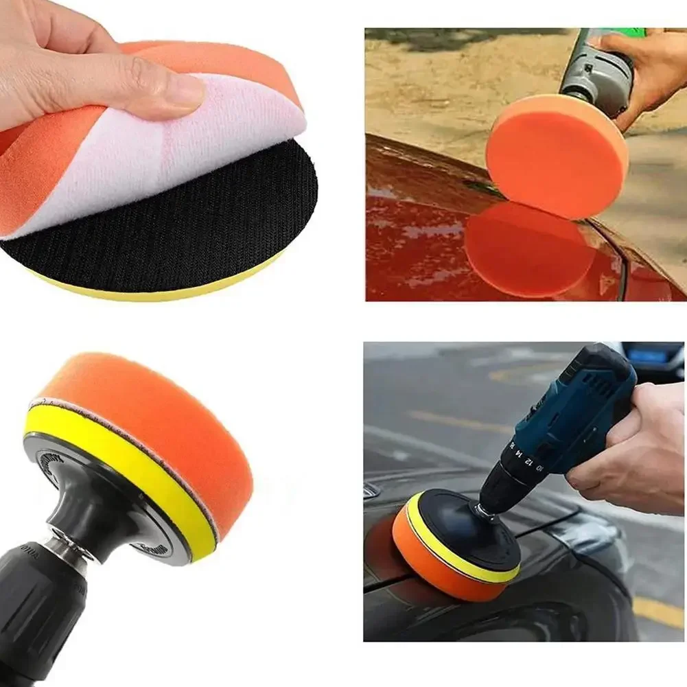 6Pcs Foam Pad Buffer Kit Polis - Polish Pad Set Buffer avaliação e preço