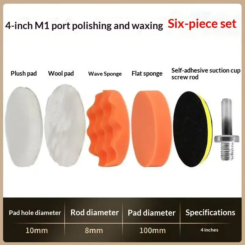 6Pcs Foam Pad Buffer Kit Polis - Polish Pad Set Buffer avaliação e preço