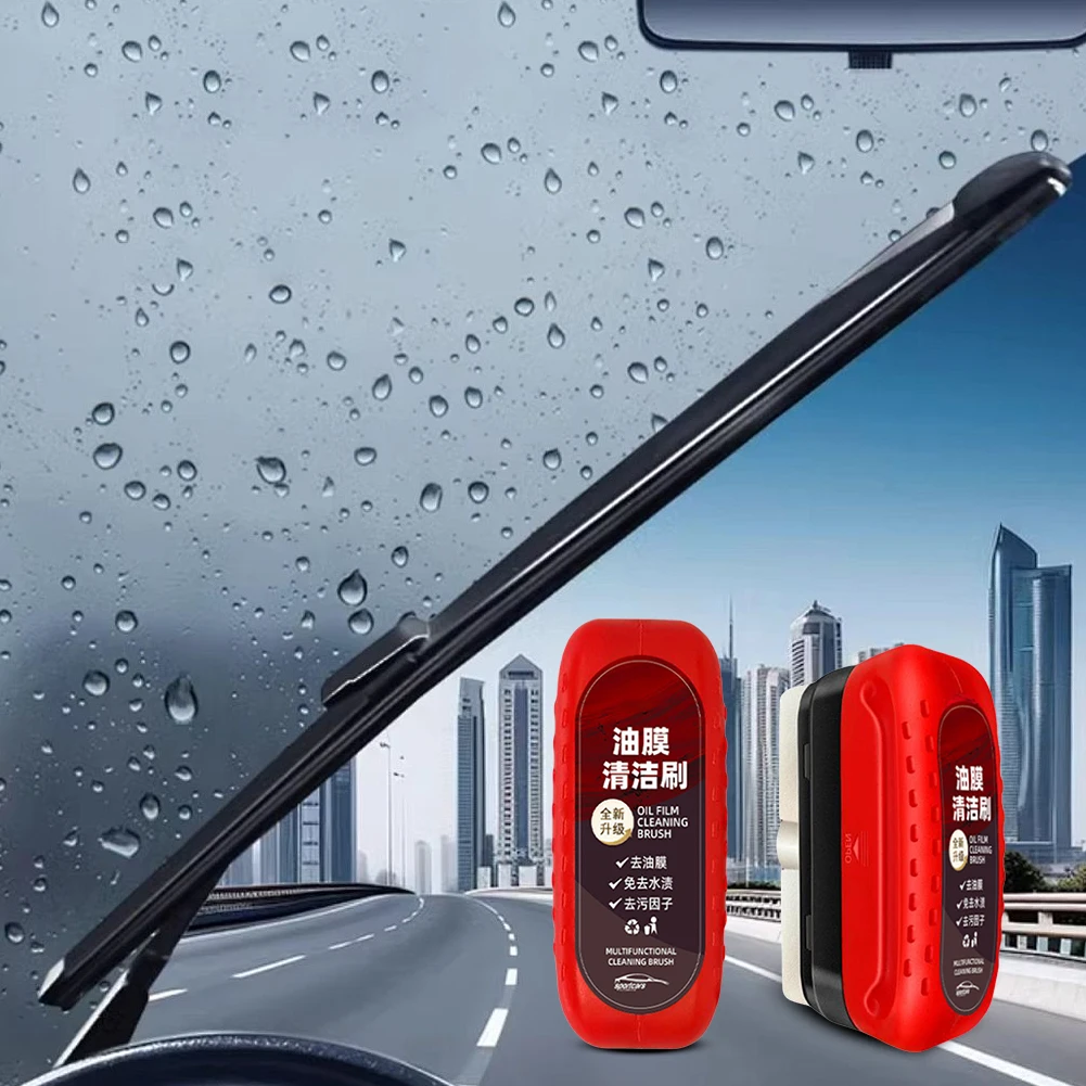 Car Glass Oil Film Remover Aut - Car Cleaning Brush avaliação e preço