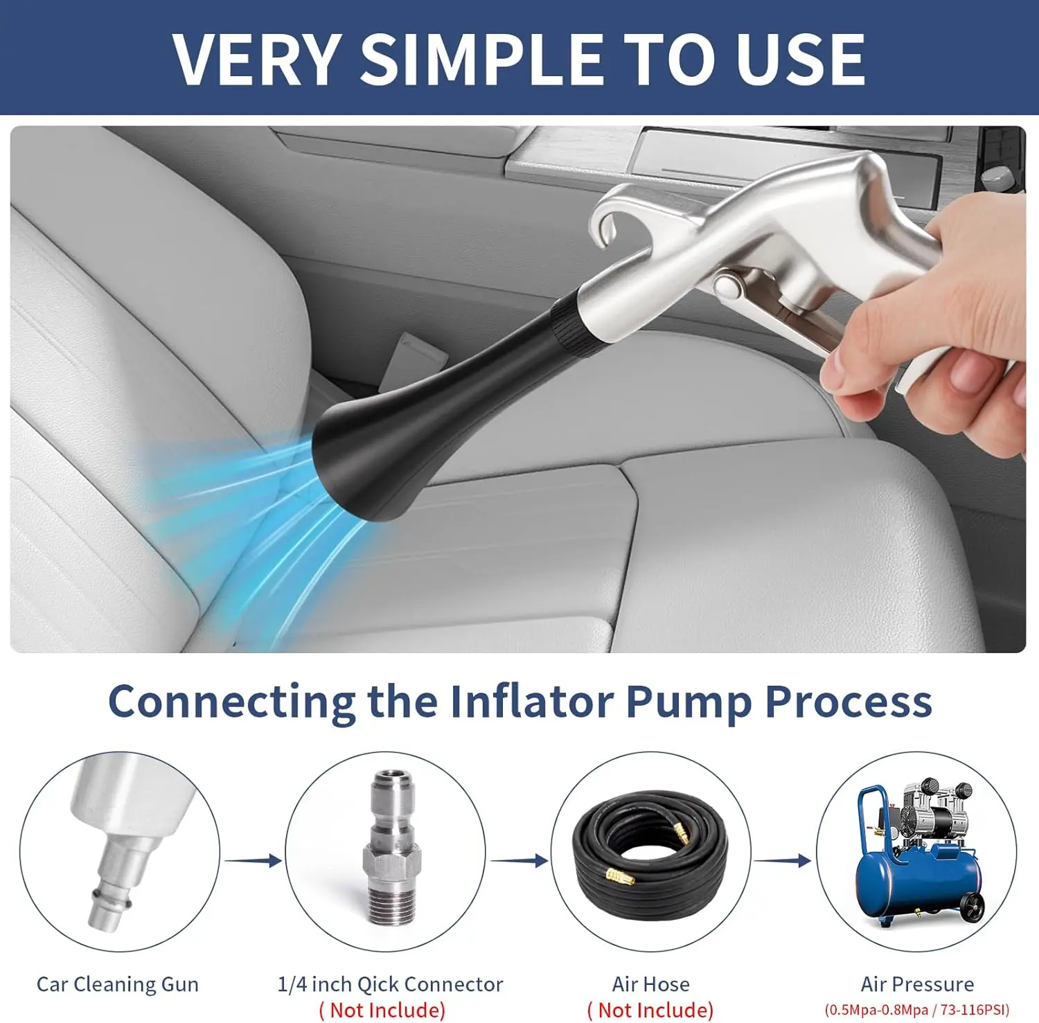 High Pressure Air Blow Gun Pro - Dryer Car Blower avaliação e preço