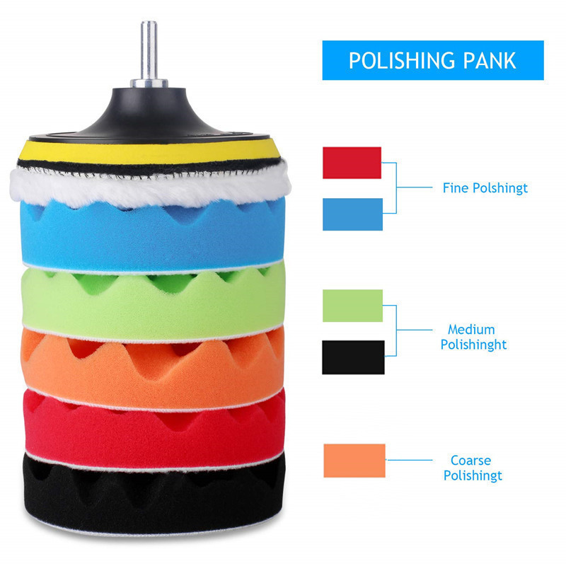 8Pcs Car Polishing Pads Kit 3/ - Polish Pad Set Buffer avaliação e preço