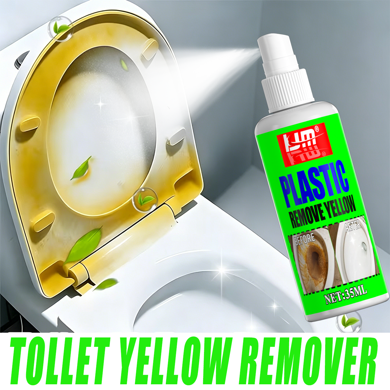 KJM 35ml Toilet Seat Yellow Re - Seat Cleaner Fabric avaliação e preço