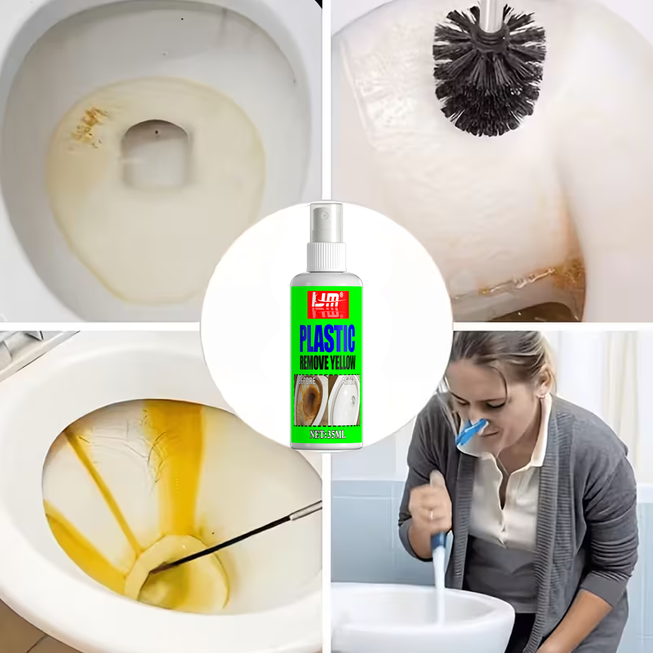KJM 35ml Toilet Seat Yellow Re - Seat Cleaner Fabric avaliação e preço